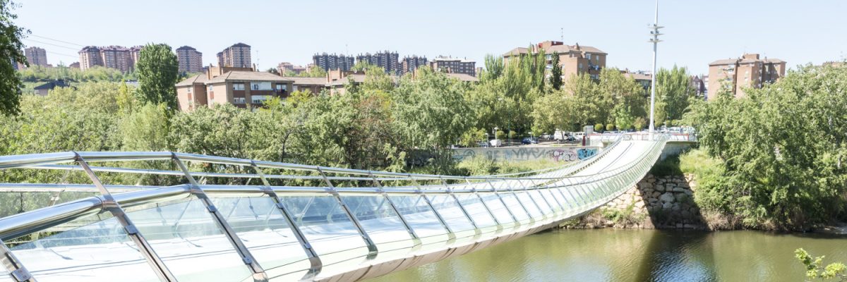 Pasarela "Pedro Gómez Bosque" sobre el río Pisuerga.